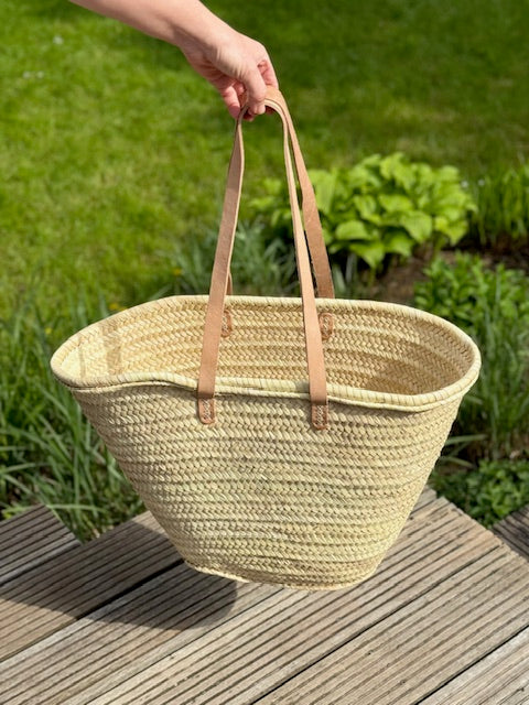 Esapdrij Palm Basket long handle nature