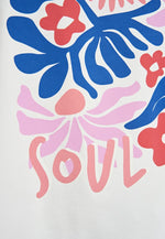 Smith & Soul T-Shirt Flower Print offwhite