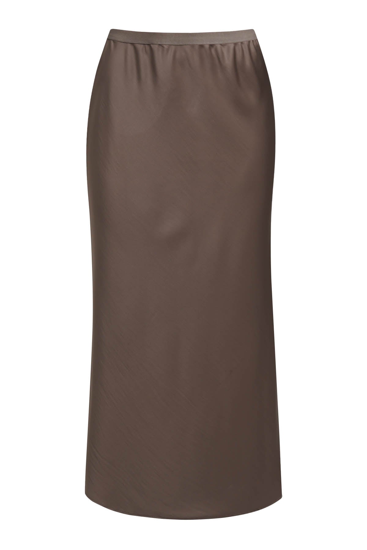 Milano Rock taupe, unifarben, leicht glänzend, elastischer Bund