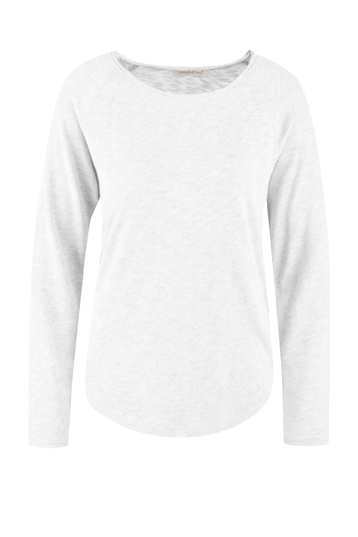 Smith & Soul, Basic Longsleeve, Langarmshirt, offwhite, Baumwolle