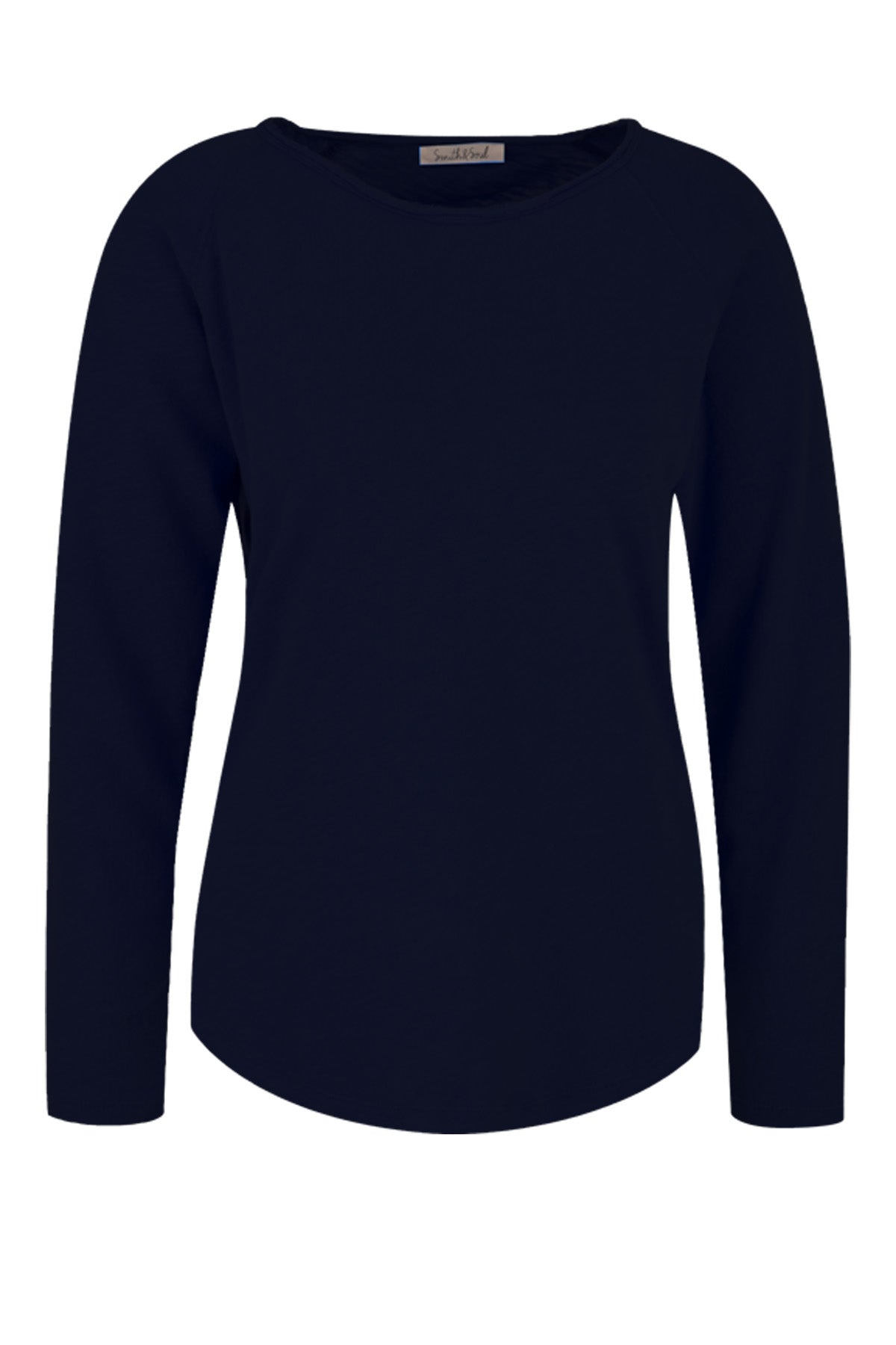 Smith & Soul, Basic Longsleeve, Langarmshirt, marine, dunkelblau, Baumwolle