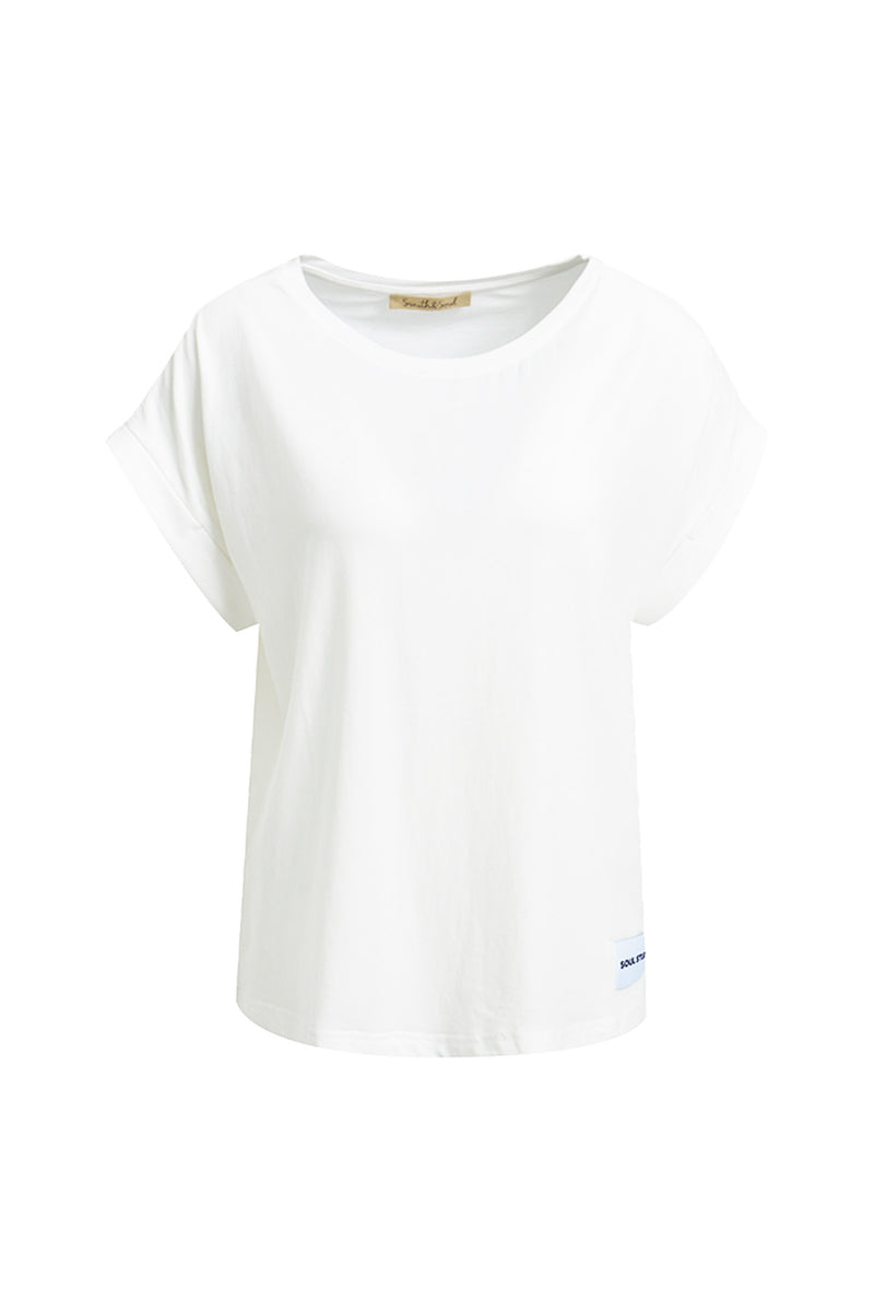 Smith & Soul T-Shirt oversized weiß, white, Rundhalsausschnitt
