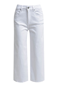 Smith & Soul Jeans, weiß, Denim Anna Culotte, kurz, ausgestellt