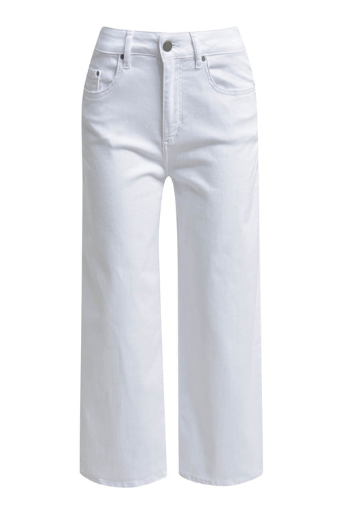 Smith & Soul Jeans, weiß, Denim Anna Culotte, kurz, ausgestellt