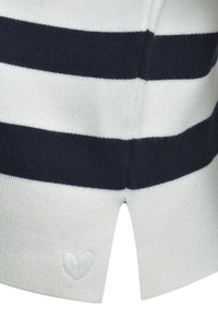 Smith & Soul Kurzarm-Pullover offwhite print