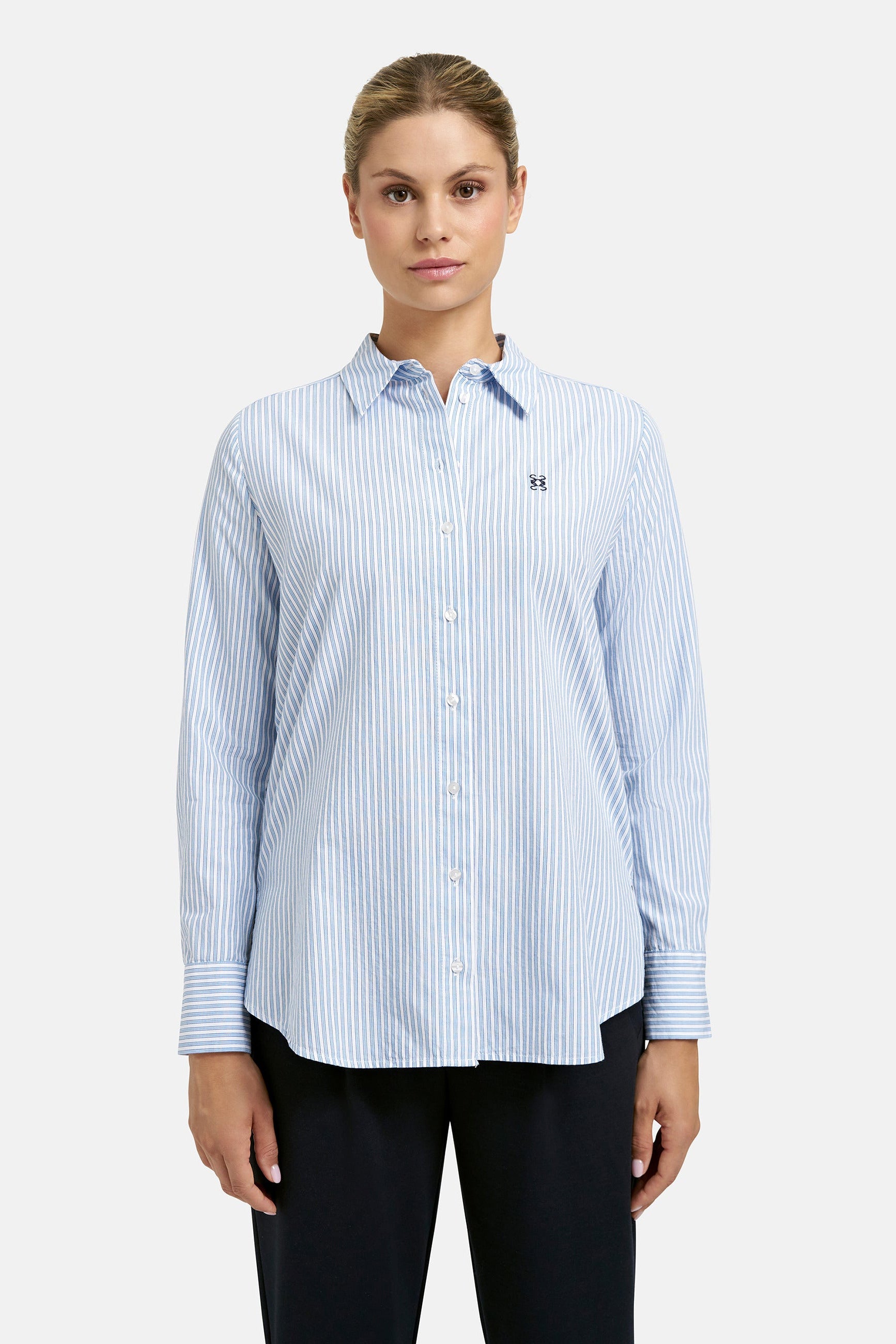 Smith & Soul Bluse gestreift white print