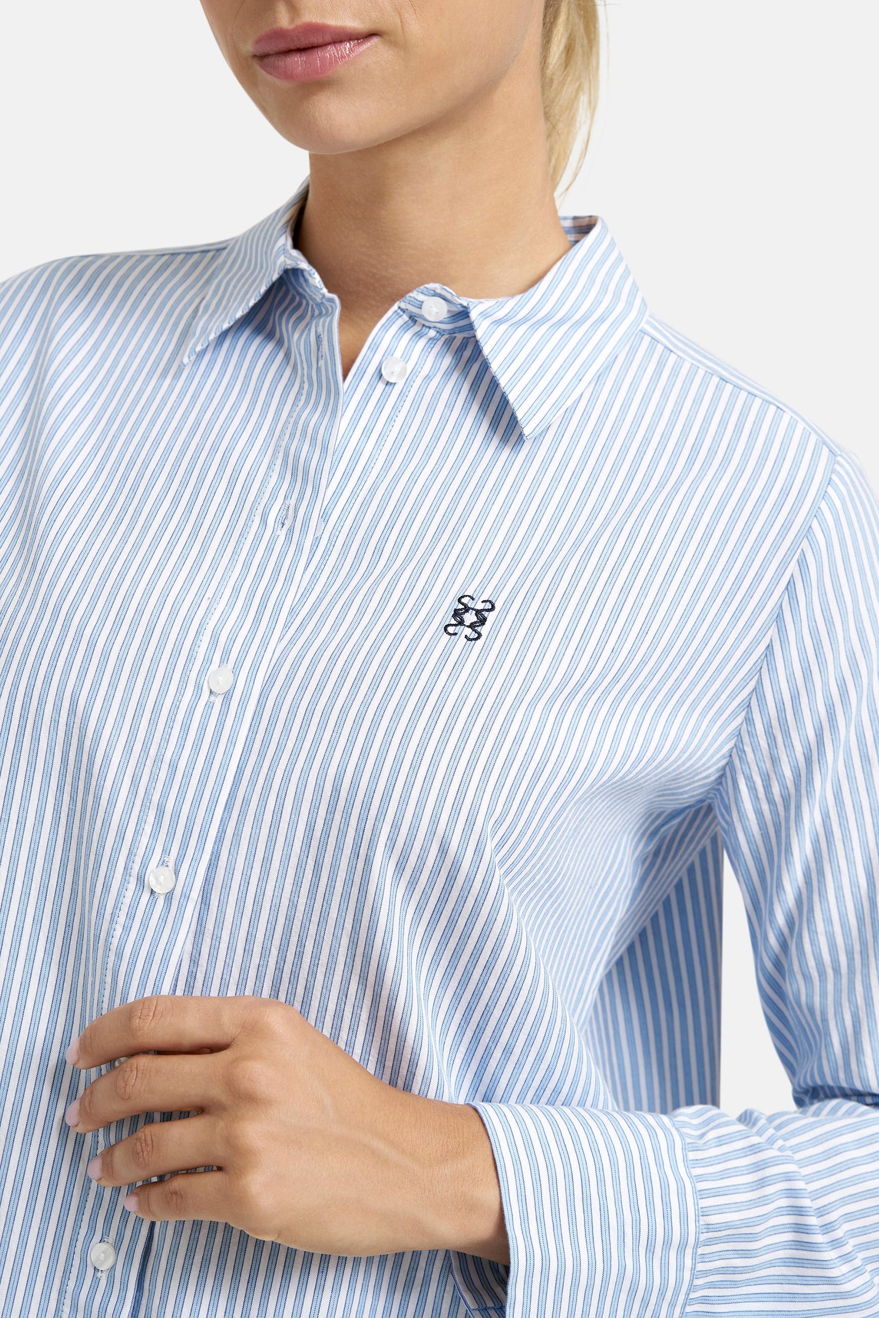 Smith & Soul Bluse gestreift white print