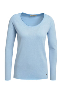 Smith & Soul Longsleeve sky, hellblau, Rundhalsausschnitt, Langarmshirt