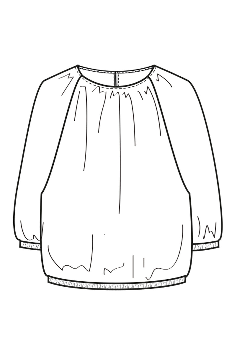 Smith & Soul Bluse weiß, Rundhalsausschnitt