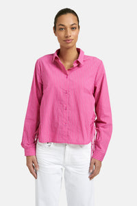 Smith & Soul Bluse gestreift fuchsia print