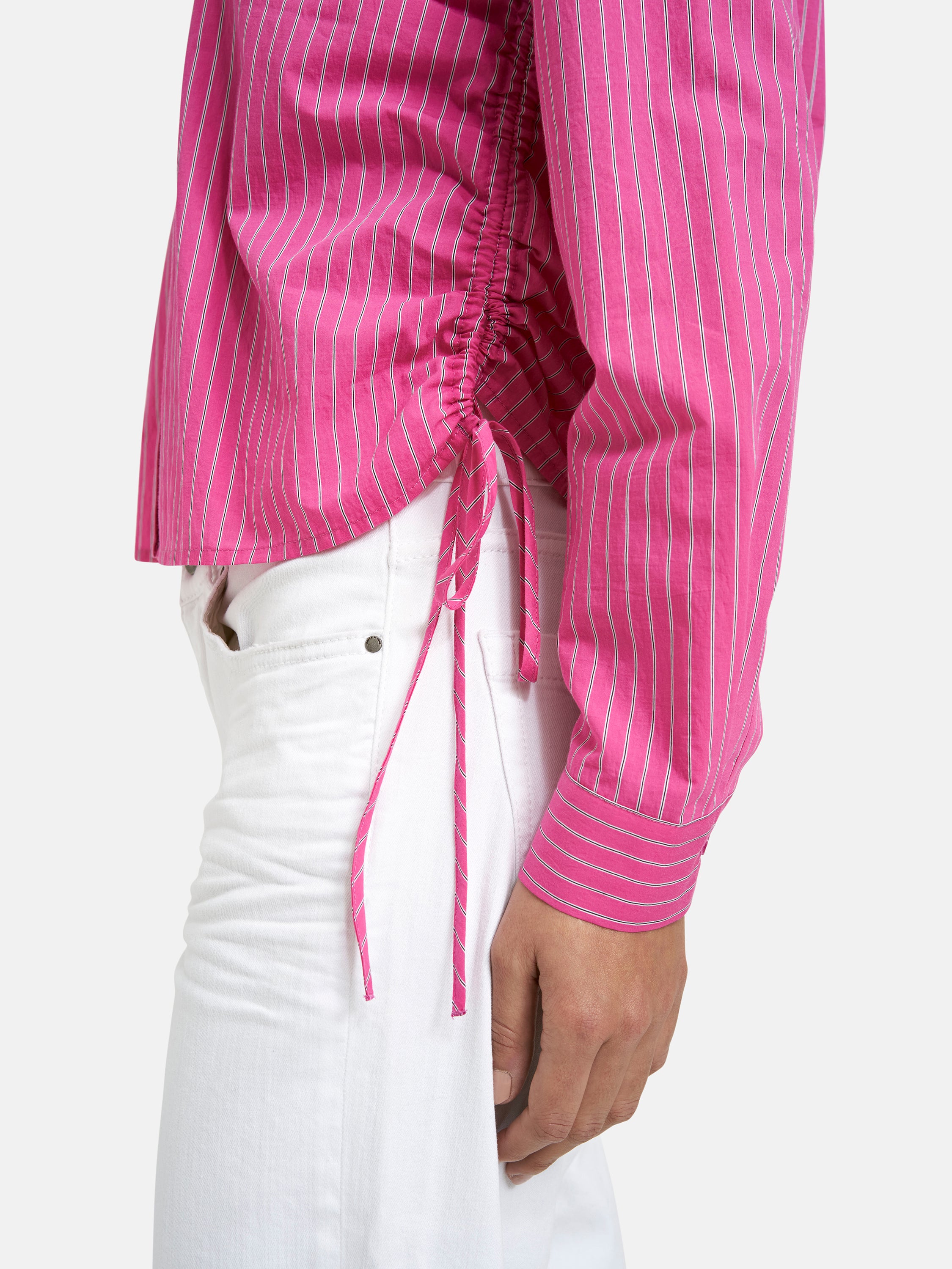 Smith & Soul Bluse gestreift fuchsia print
