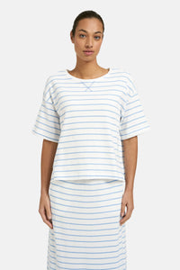 Smith & Soul Boxy T-Shirt gestreift true blue