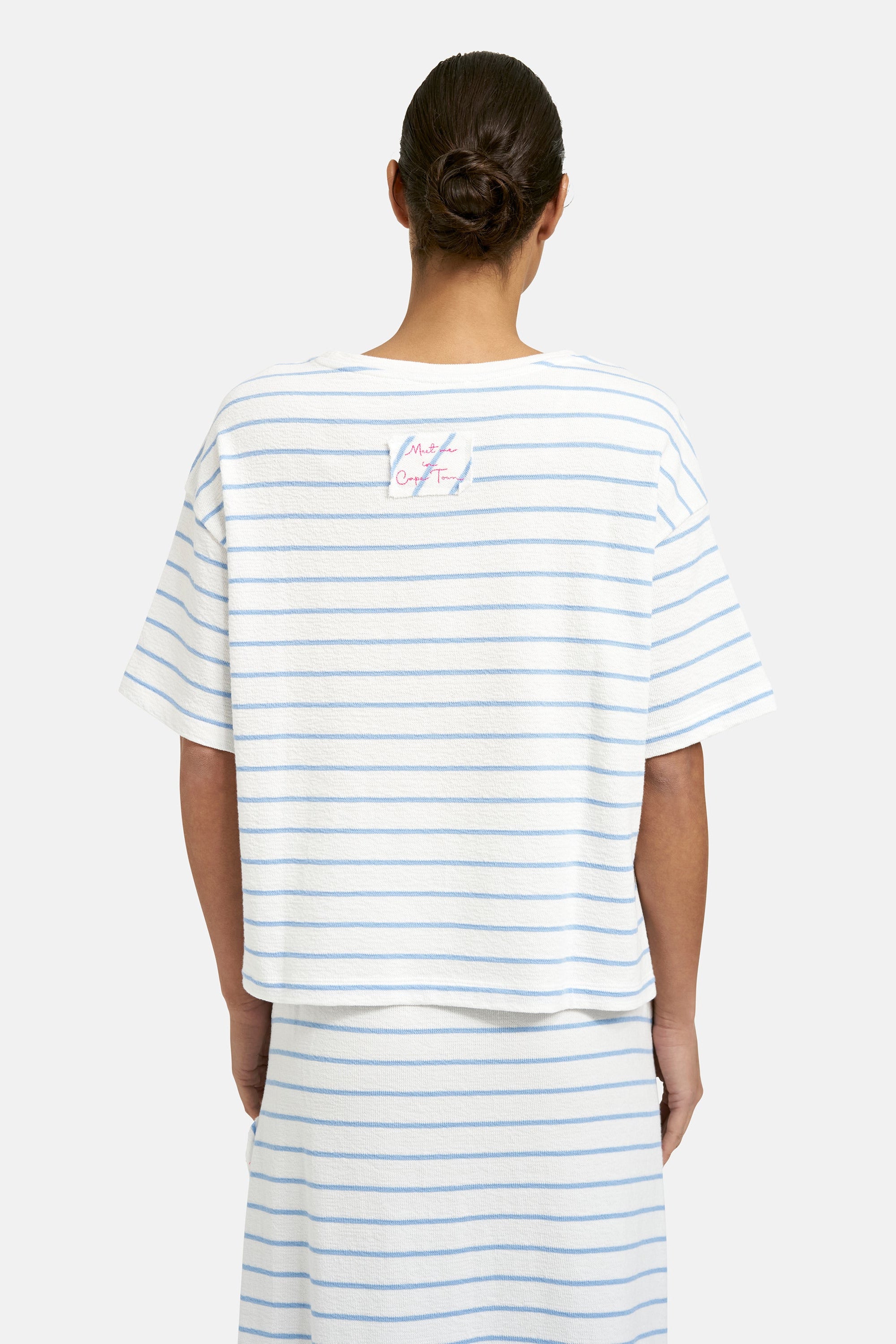 Smith & Soul Boxy T-Shirt gestreift true blue