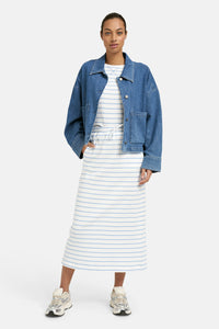 Smith & Soul Boxy T-Shirt gestreift true blue