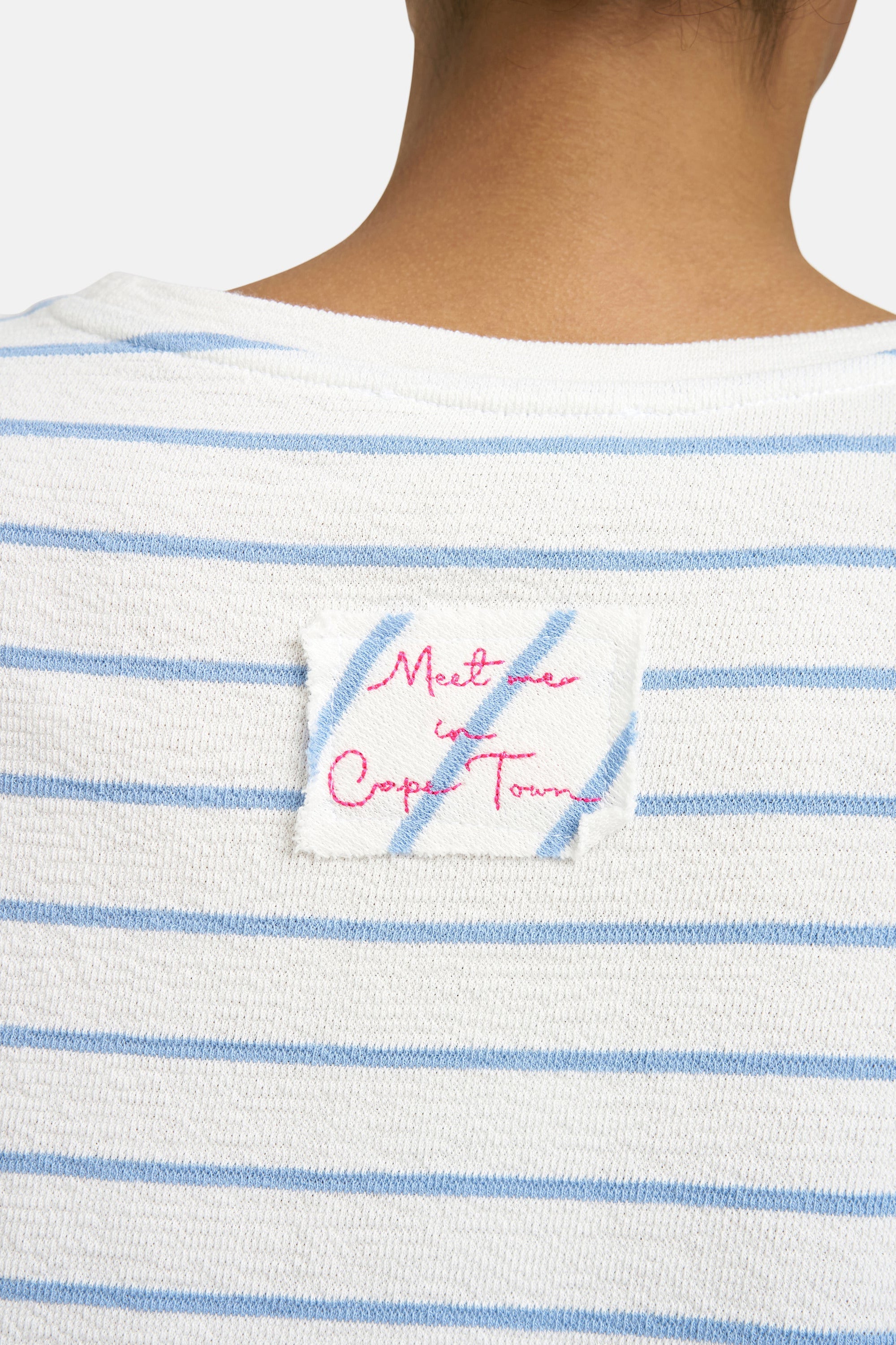 Smith & Soul Boxy T-Shirt gestreift true blue
