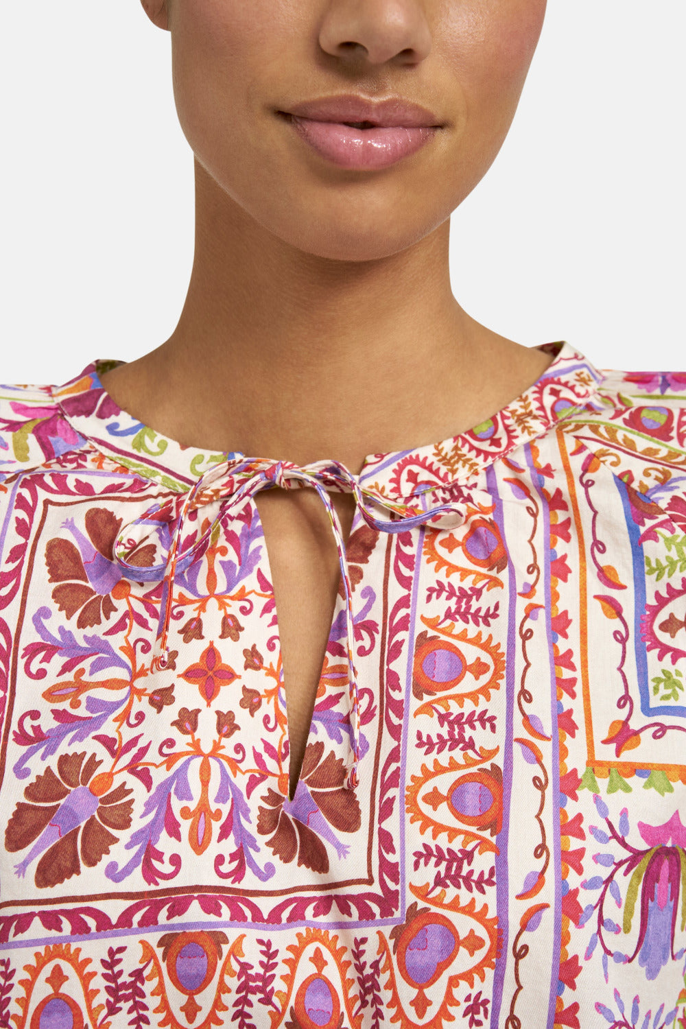 Smith & Soul Boho-Bluse lilac print