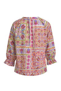 Smith & Soul Boho-Bluse lilac print