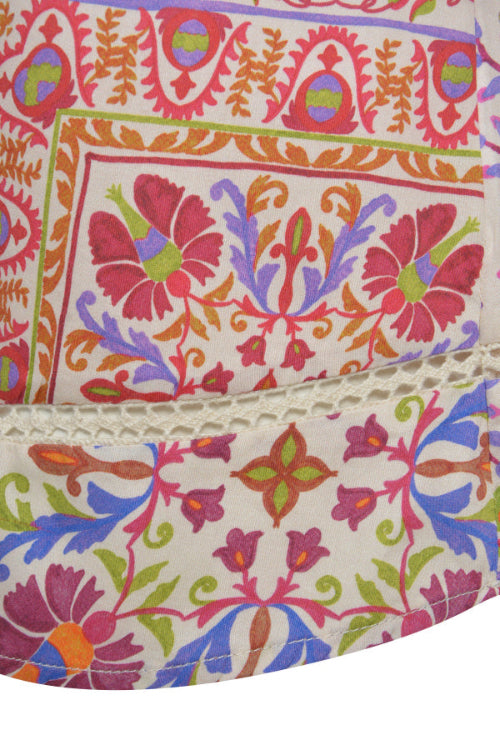 Smith & Soul Boho-Bluse lilac print