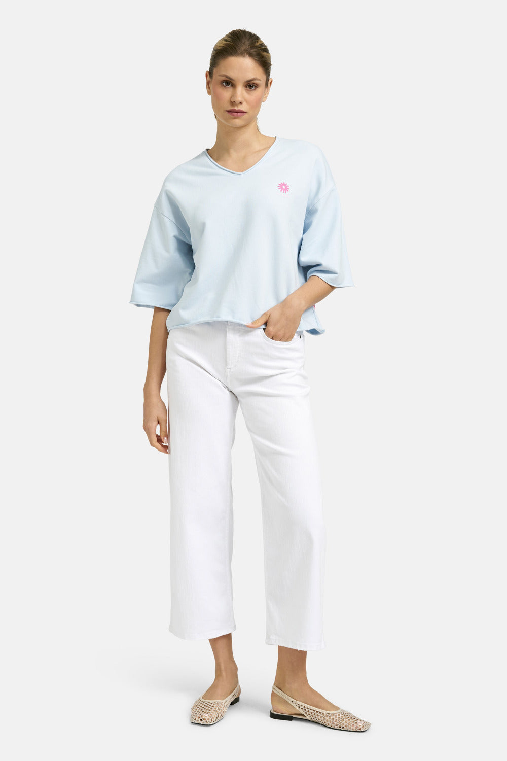 Smith & Soul Boxy Sweatshirt powder blue