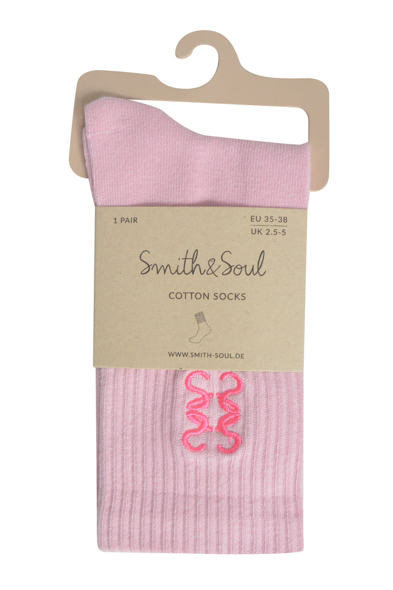 Smith & Soul Socken mit Anagramm candy, rosa
