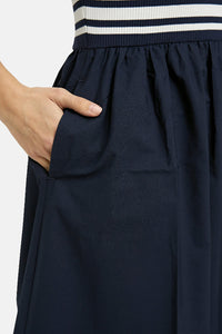 Smith & Soul Mix&Match Polokleid marine print