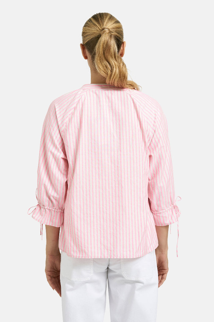 Smith & Soul Bluse gestreift neon pink print