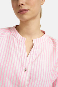 Smith & Soul Bluse gestreift neon pink print