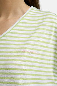 Smith & Soul T-Shirt oversized gestreift spring green