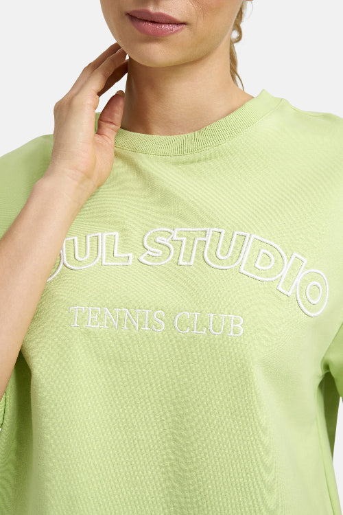 Smith & Soul Boxy College Sweatshirt spring green