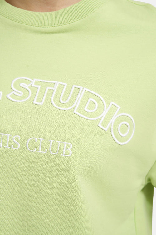 Smith & Soul Boxy College Sweatshirt spring green