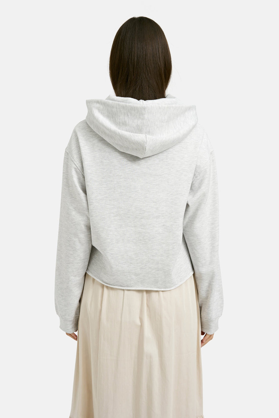 Smith & Soul Boxy Hoodie creamy grey melange