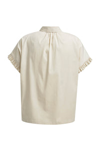Smith & Soul Kurzarmbluse beige