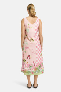 Smith & Soul Trägerkleid powder rosé print