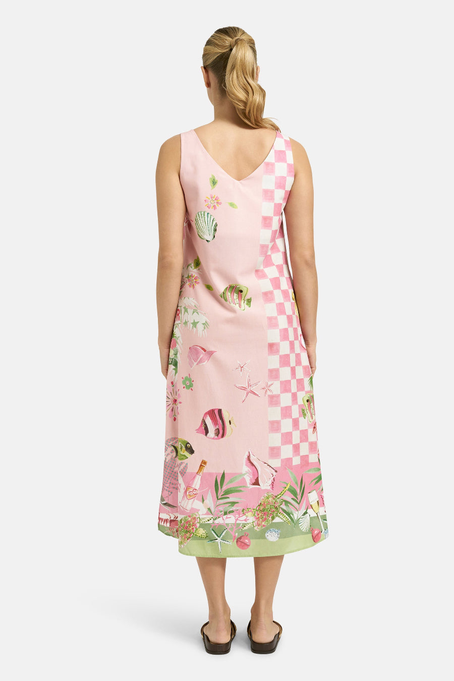 Smith & Soul Trägerkleid powder rosé print