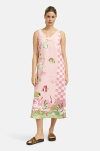 Smith & Soul Trägerkleid powder rosé print