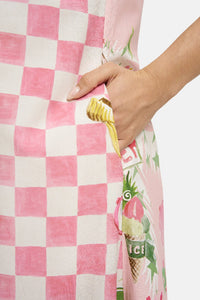 Smith & Soul Trägerkleid powder rosé print