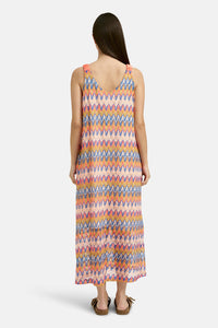 Smith & Soul Trägerkleid aperol print