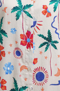 Smith & Soul Sommerkleid beige print