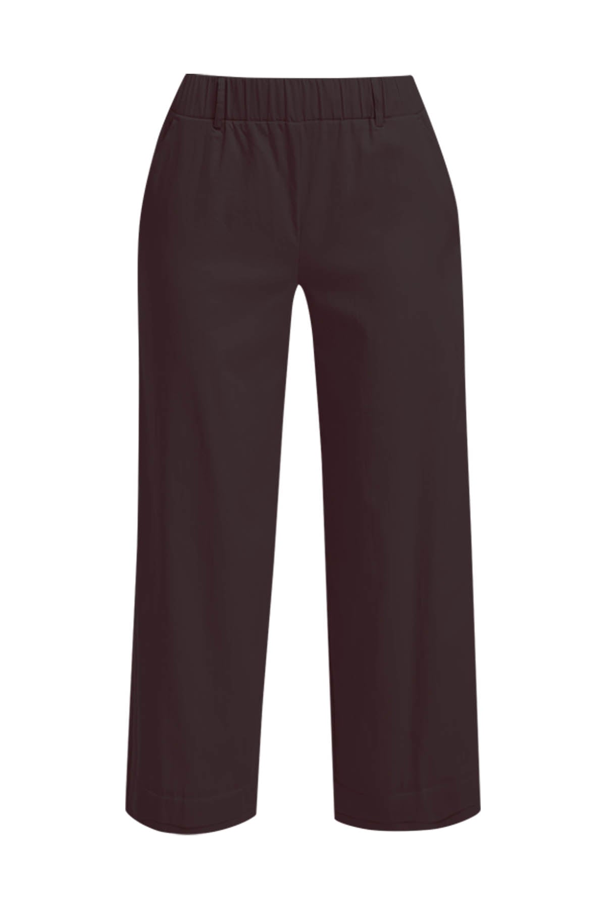 Smith & Soul Culotte Hose dark choc, braun, dunkelbraun, Gummibund
