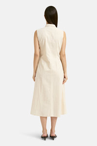 Smith & Soul Kleid geknotet beige