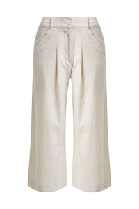 Smith & Soul Bermuda beige, Hose, unifarben, Baumwolle, Leinen