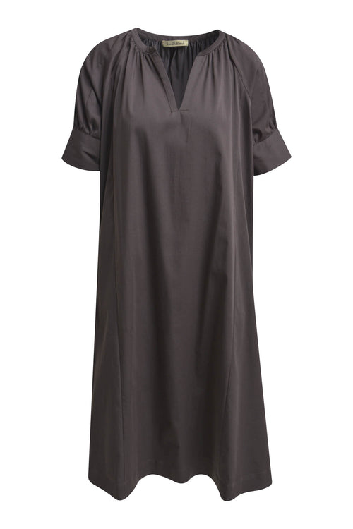 Smith & Soul Kleid, choco, braun, kurzärmlig, Tunikaausschnitt