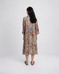 Smith & Soul Hemdblusenkleid beige print
