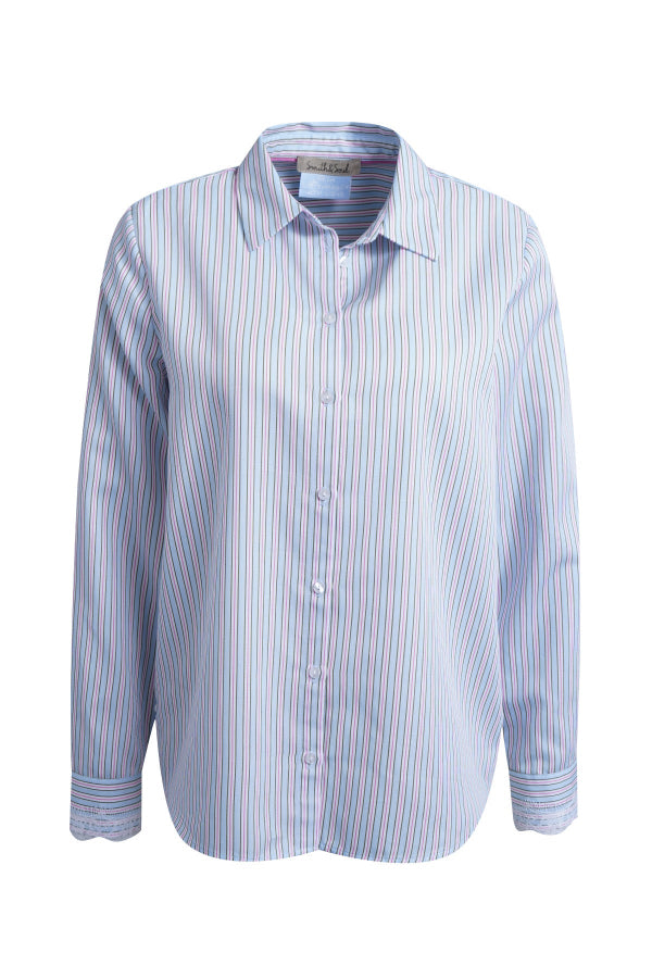 Smith & Soul Bluse gestreift sky print