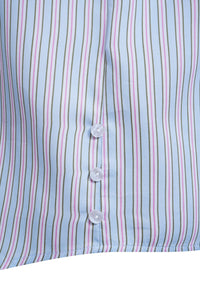 Smith & Soul Bluse gestreift sky print