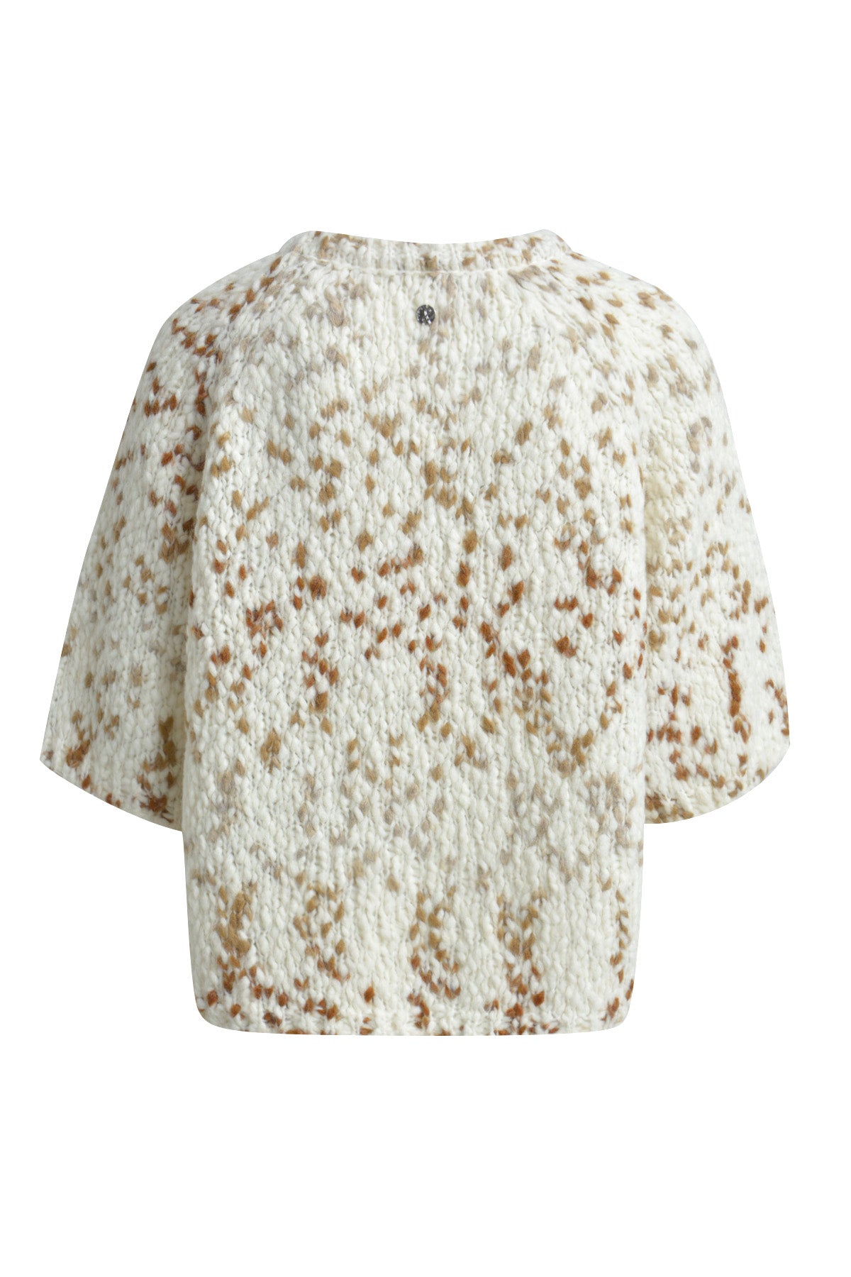 Smith & Soul, Strickpullover, kurzärmlig, offwhite/caramel