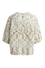 Smith & Soul, Strickpullover, kurzärmlig, offwhite/caramel