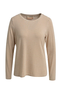 Smith & Soul Longsleeve beige gestreift