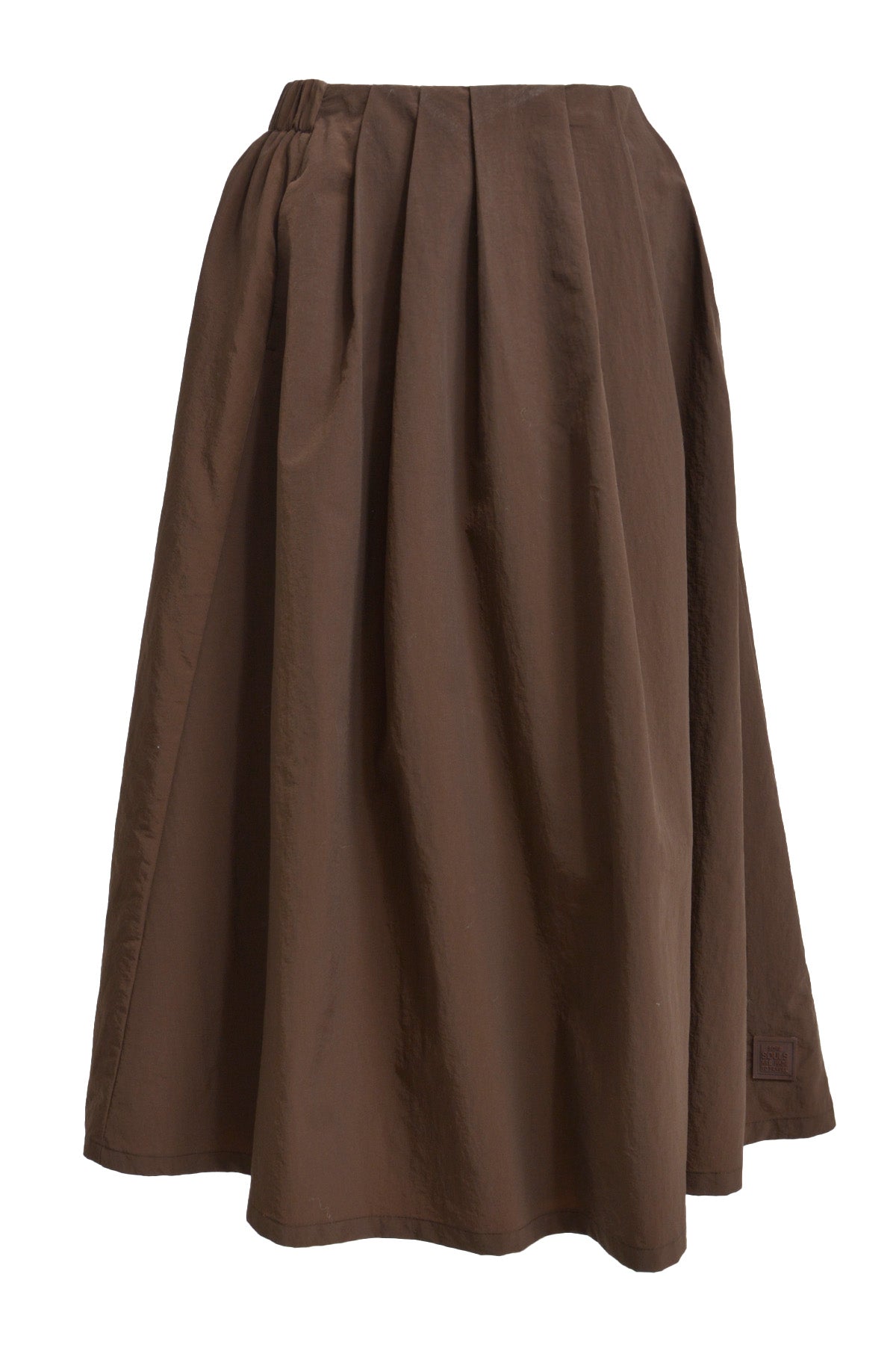 Smith & Soul, Rock, Faltenrock, dark brown, braun, wadenlang