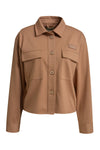 Smith & Soul, Jacke, kurz, caramel, Kragen, Knopfleiste, aufgesetzte Taschen